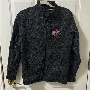 Ohio State Men’s Black Zip Fleece Jacket
